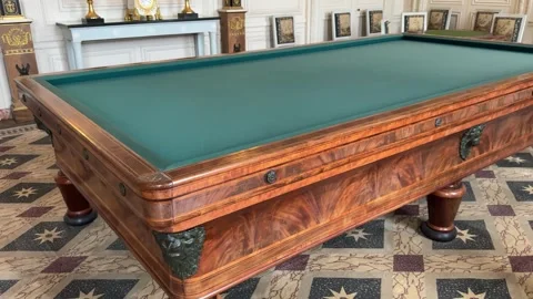 Historic 1800s Pool Table in Versailles Palace – Paris, France Stockbeeldmateriaal 321775009