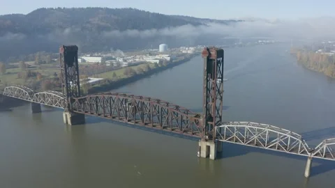 Historic 1908 Train Bridge Stock Footage 145048796