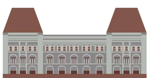 Historic architecture Illustrazione stock