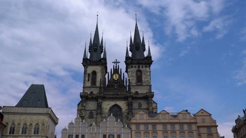 Historic Architecture in Prague Stock Footage 137304563