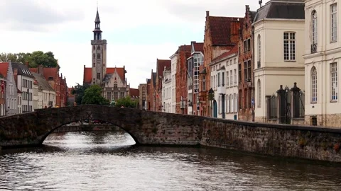 The historic belgian city of brugges 4k 25fps video Stock-Footage 312260341