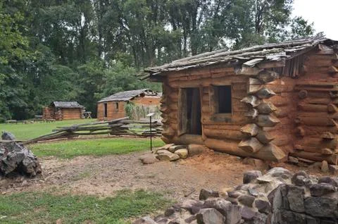 Historic bethabara park Stock Photos