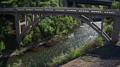 Historic Bridge Stock Footage 154876824