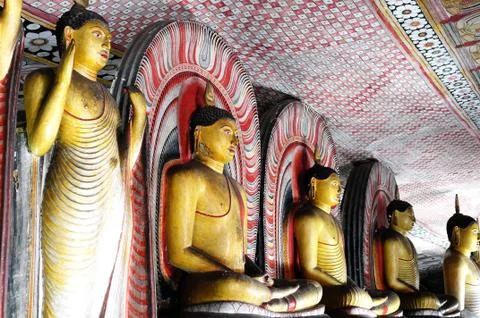Historic buddha statues Stock Photos