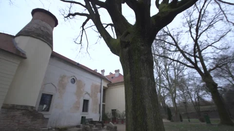 Historic Building And Tower In Szigetvar Hungary Stock Footage 336206313