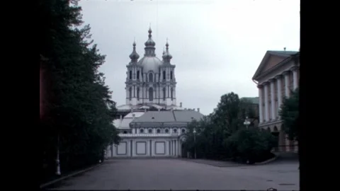 Historic Building and Trees Stock Footage 278360460