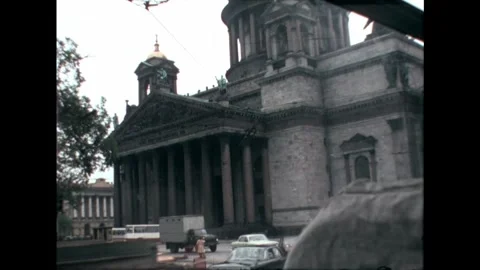 Historic Building with Columns Stock Footage 278399433