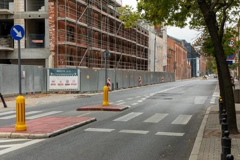 Historic building undergoing revitalization. Stock Photos