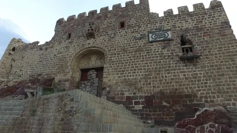 The historic Cairo Citadel, which was destroyed by the Yemen war Stock Footage 197048848