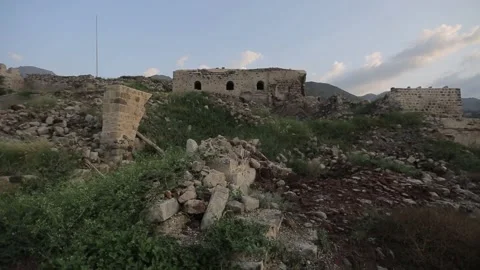 The historic Cairo Citadel, which was destroyed by the Yemen war Stock Footage 197048911