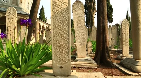 Historic cemeteries - l Stock Footage 42565350