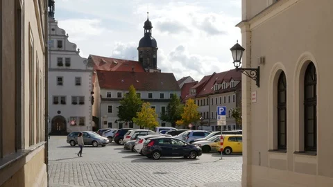 The historic center of Dippoldiswalde Video stock 119435913
