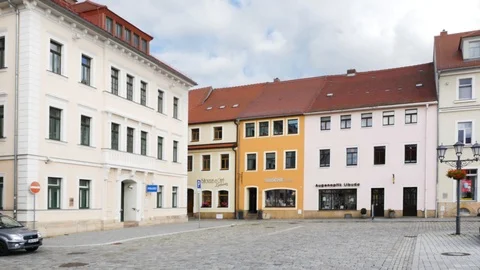 The historic center of Dippoldiswalde Stock-Footage 119436852