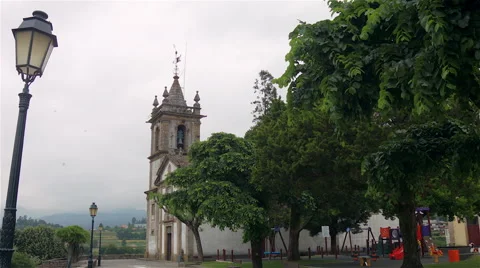 Historic center o Arcos de Valdevez. North of Portugal. 库存影片 62471728