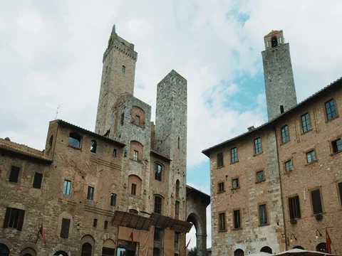 Historic Centre of San Gimignano Stock Footage 74874054