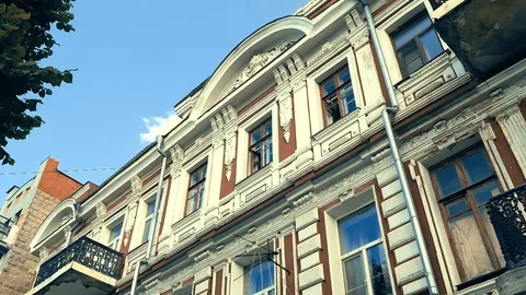 Historic city building with beautiful architecture Stock Footage 113687941