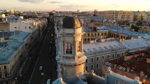 Historic city center Video stock 129182453