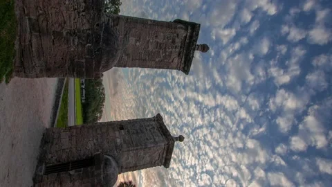 The historic City Gate of St. Augustine, FL Stock Footage 199692784