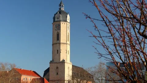 Historic city jena thuringia germany 4k 25fps video Stock Footage 327737225