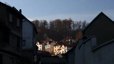 Historic city ruhla in thuringia germany 4k 25fps video Stock-Footage 327675197