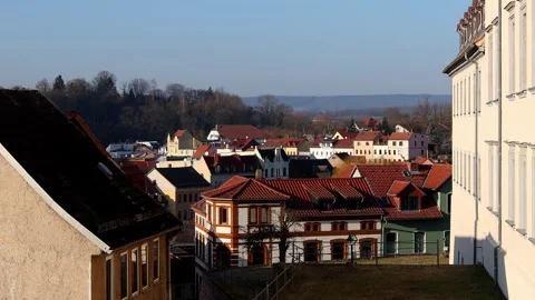 Historic city stadtroda in thuringia germany 4k 25fps video Stock Footage 327674692