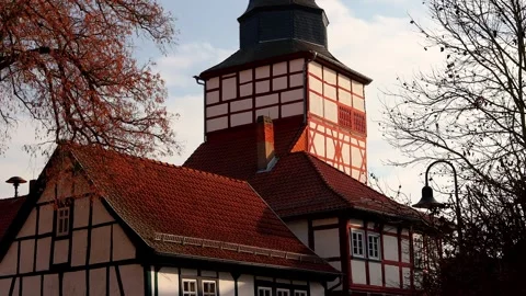 Historic city treffurt in thuringia germany 4k 25fps video Stock Footage 327811110
