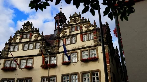 The historic cityscape of bad hersfeld 4k video Stock Footage 346817324