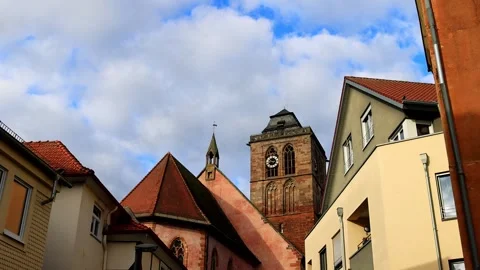 The historic cityscape of bad hersfeld 4k video Stock Footage 346818151