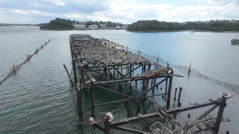 Historic coal loader, Sydney, Australia Stock Footage 320847514