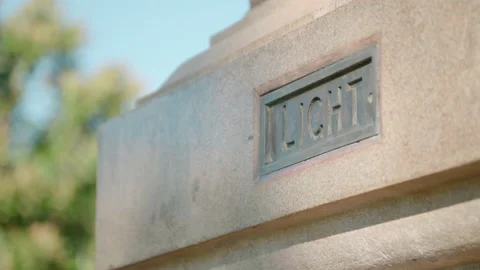 Historic Colonel Light sign close up Stock Footage 169781965