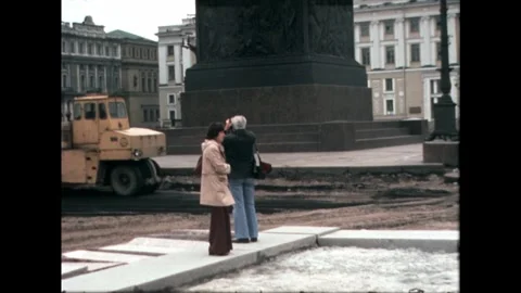 Historic Column with Reliefs Stock Footage 278399481