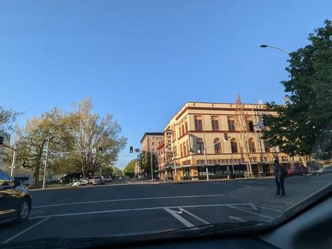Historic downtown intersection featuring the iconic Salem's Grand Фото
