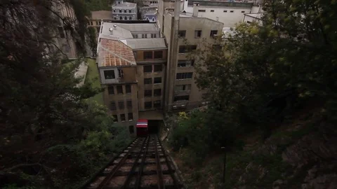Historic elevators in Valparaiso Stock Footage 77100979