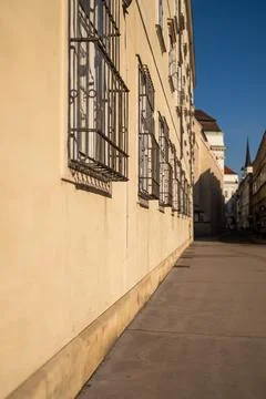 Historic Facade in Evening Light Stock Photos
