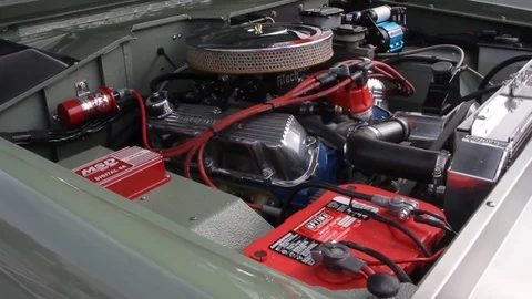 Historic Ford Bronco Engine Shot at Lexington Ky Car Show 動画素材 82500707