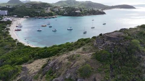 Historic Fort Barrington Overlooking Deep Bay Stock Footage 341243542