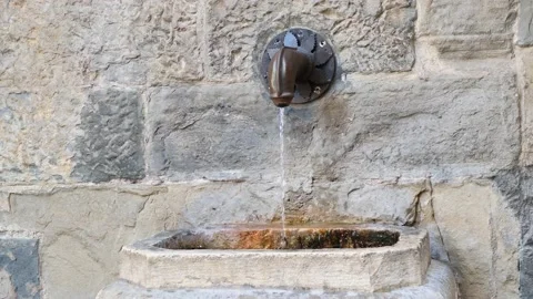 Historic fountain Stock Footage 202003157