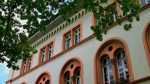 The historic german city of lich 4k video with a pan Stock Footage 346732472