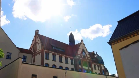 The historic german town of eisleben 4k video Stock-Footage 337059234