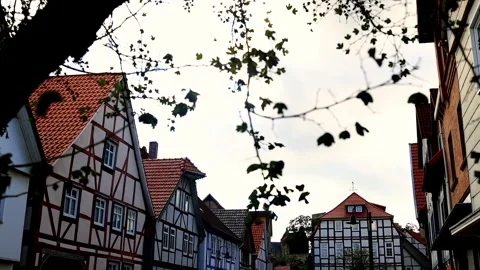 The historic german village of adelebsen in germany 4k video Stock Footage 346831709