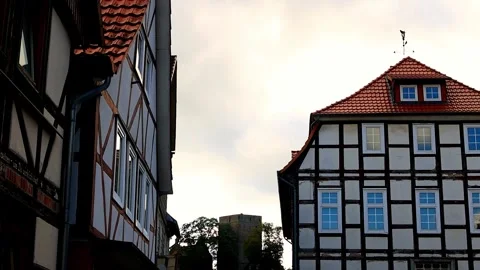 The historic german village of adelebsen in germany 4k video Stock Footage 346831744