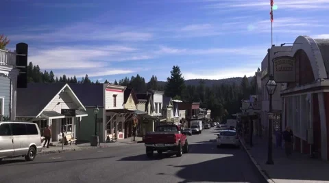 Historic gold mining town Video stock 42962859