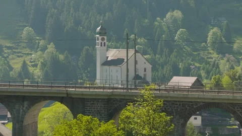 Historic Gotthard panoramic route 03 Video stock 88003975