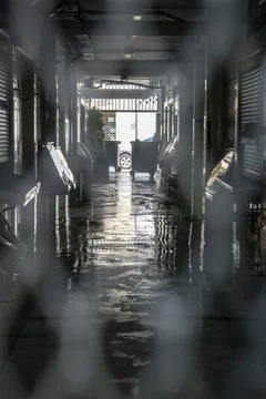 Historic interior corridor with reflections Photos