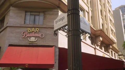 Historic intersection in São Paulo, Brazi on June 8th, 2026 Stock-Footage 340637954