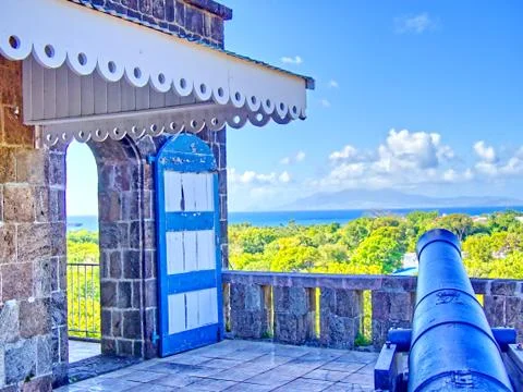 Historic landmarks of Nevis Stock Photos