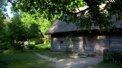 historic log building | Stock Video | Pond5