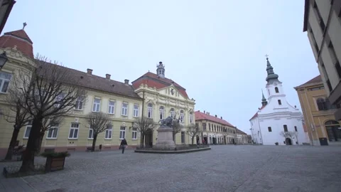 Historic Main Square In Szigetvar Hungary2 Stock Footage 336206140