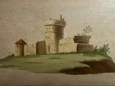 Historic Maison Dufaing Stock Illustration