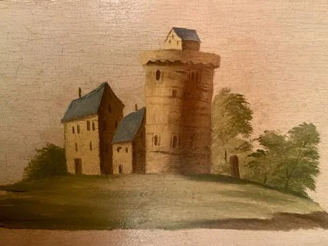 Historic Maison Dufaing Stock Illustration